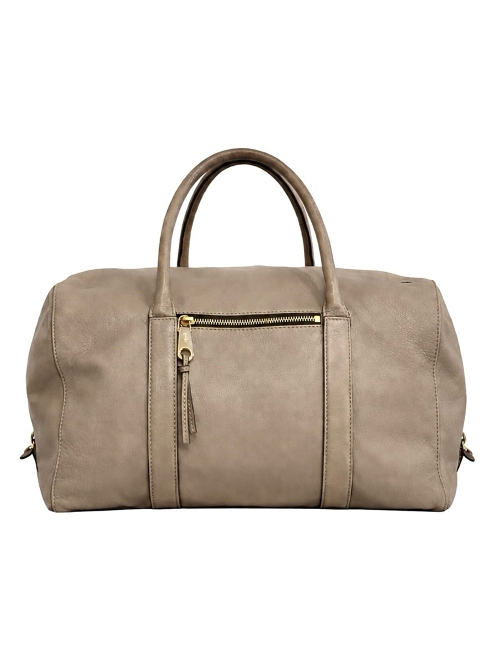 Chloé Madeleine Taupe Smooth Leather Medium Size Boston Duffle Bag